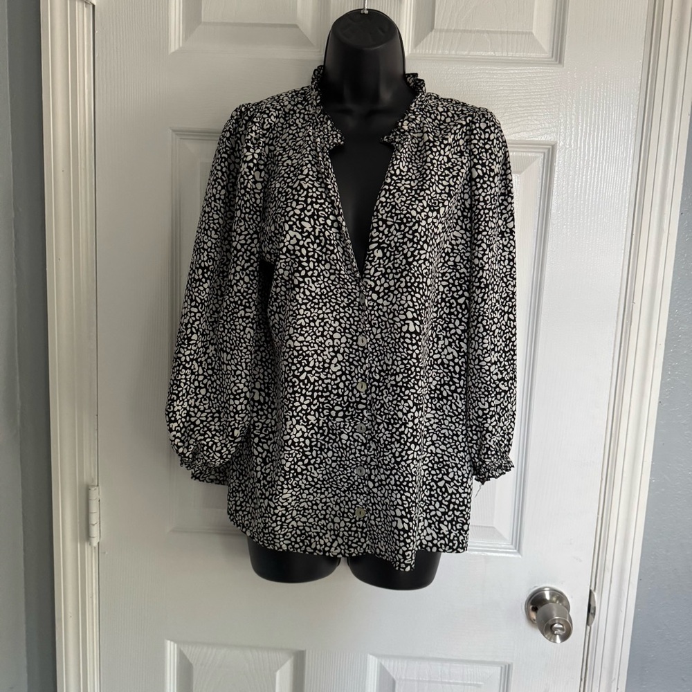 Show me your mumu animal print blouse - size S